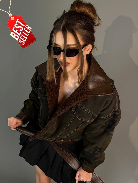 The Burnt Brown denim jacket